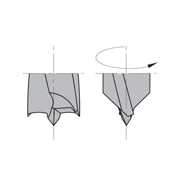 CMT Wiertło nieprzelotowe D13 I43 L70 S10 mm / standard HM / prawe