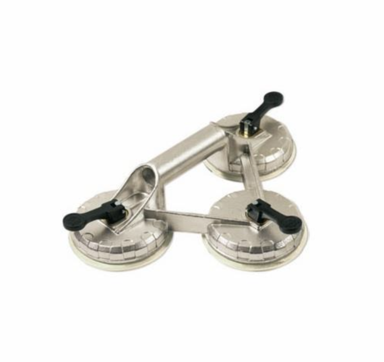 PIHER Przyssawka silikonowa potrójna Aluminium D12,3 cm / max udźwig 100 kg