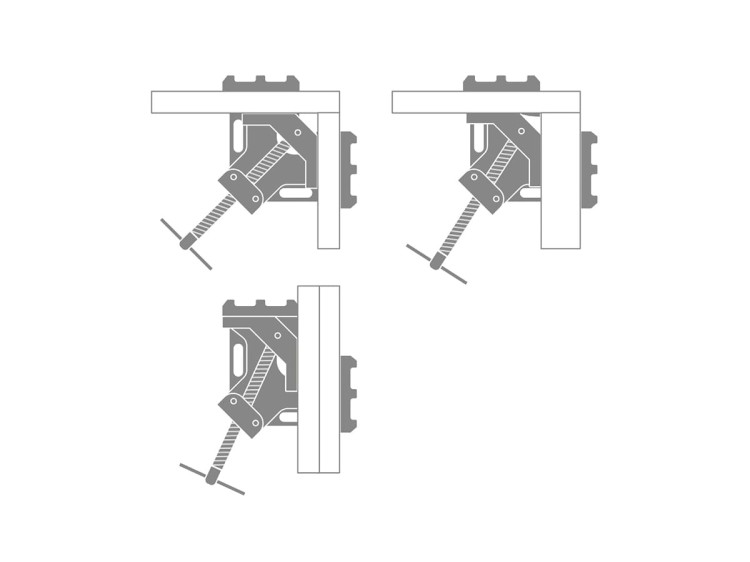 PIHER Ścisk śrubowy kątowy spawalniczy / model A10