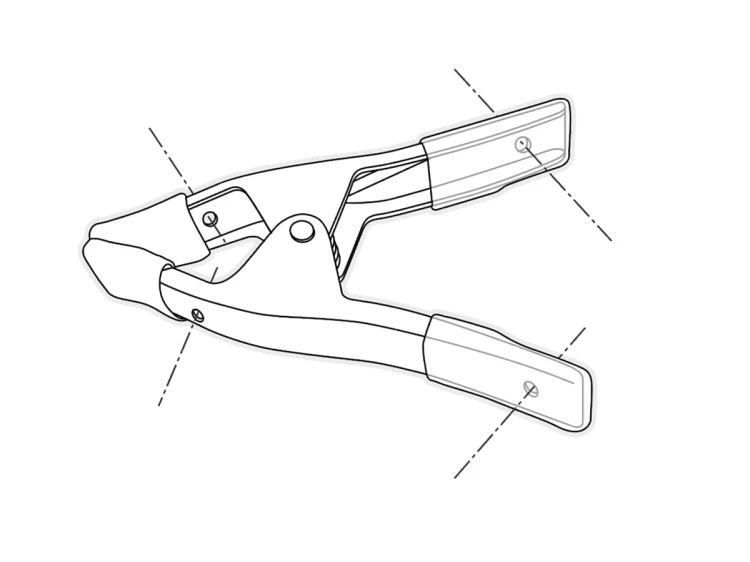 PIHER Ścisk sprężynowy metalowy 8,5cm