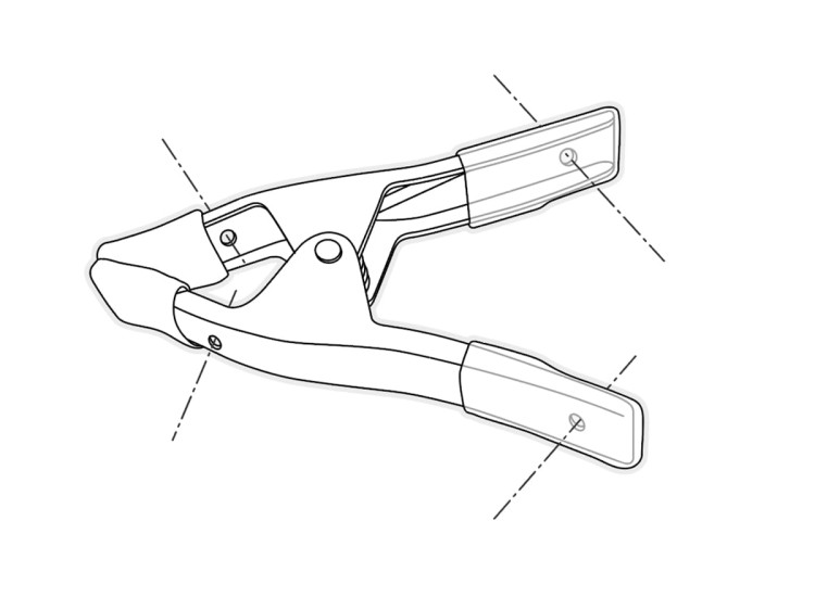 PIHER Ścisk sprężynowy metalowy 3,5cm
