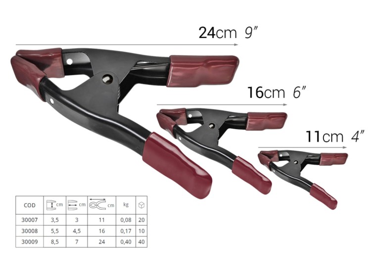 PIHER Ścisk sprężynowy metalowy 3,5cm