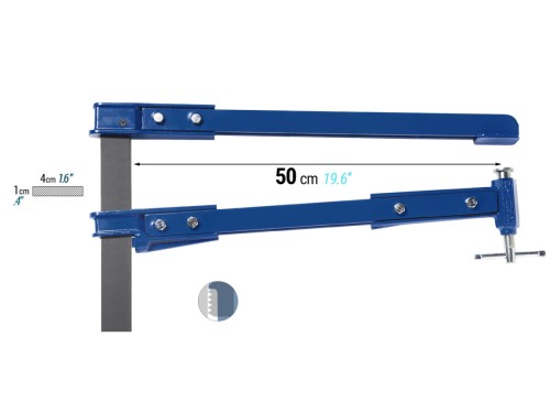 PIHER Blueline K50 Ścisk śrubowy 60 cm / Moc 150 Kg