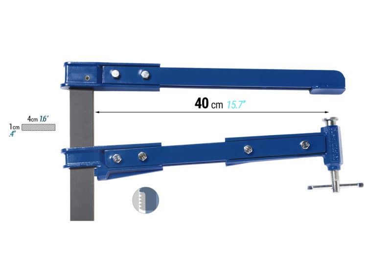 PIHER Blueline K40 Ścisk śrubowy 80 cm / Moc 200 Kg