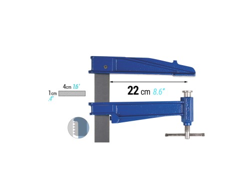 PIHER Blueline S Ścisk śrubowy 80 cm / Moc 700 Kg