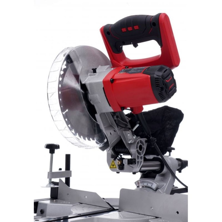 Pilarka ukosowa 2500W KD3012 z metalową podstawą + laser tarcza 210 mm
