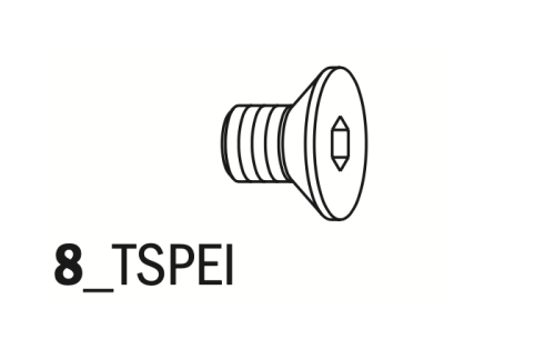 CMT Śruba do frezów i głowic M5x5,2x8