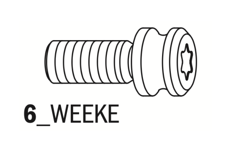 CMT Śruba do frezów i głowic M5x11,5x17