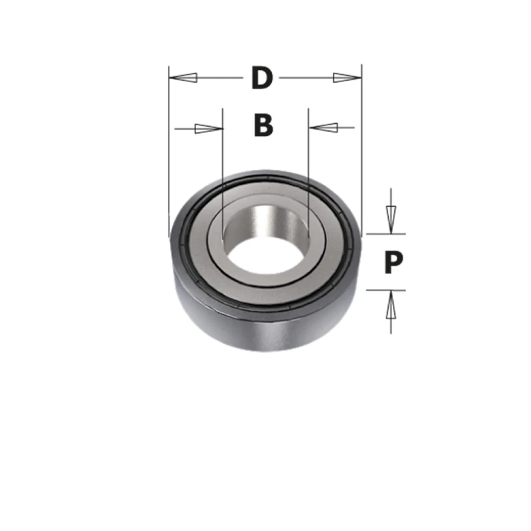 CMT Łożysko kulkowe do frezów trzpieniowych D19 b4,76 P7,5 mm