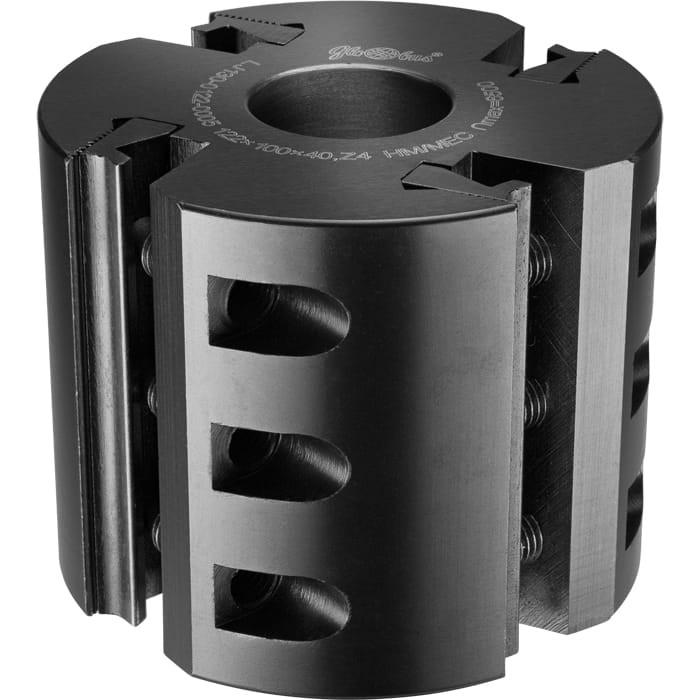 GLOBUS Głowica strugarska na noże ryflowane 122x40x4Z H160 / Korpus stal