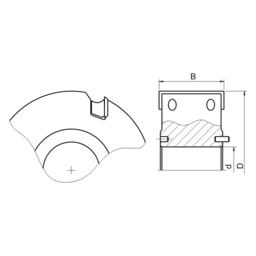 GLOBUS Głowica strugarska 125x35x4Z H40 / Korpus aluminium