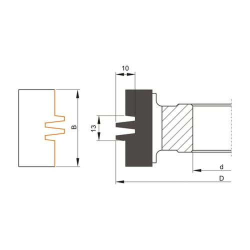 GLOBUS Frez nasadzany do mikrowczepów HSS D140x40x4Z H60 mm