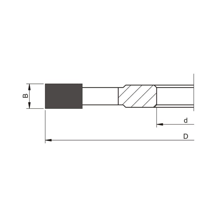 GLOBUS Frez nasadzany prosty HSS 125x30x4Z / H12 mm / drewno