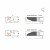 GLOBUS Frez nasadzany do płycin HM D200x40x2+2Z H25 mm / prawy