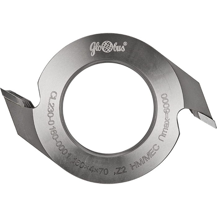 GLOBUS Frez nasadzany do mikrowczepów HM D160x70x2Z H4 mm