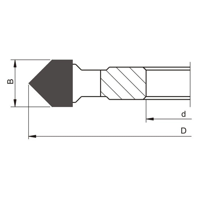 GLOBUS Frez nasadzany fazujący HM D140x30x4Z H20 mm
