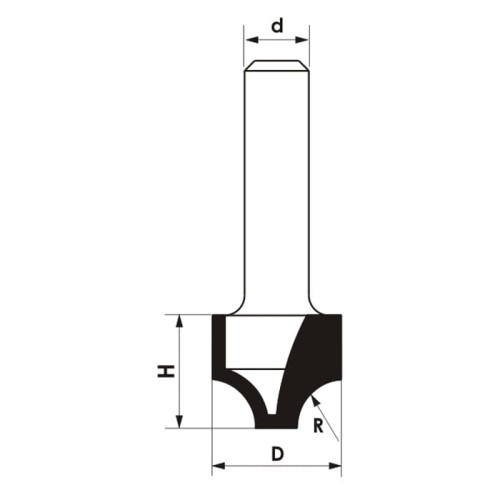 GLOBUS Frez dekoracyjny Z2 R8 D15,9 S8 mm / PREMIUM