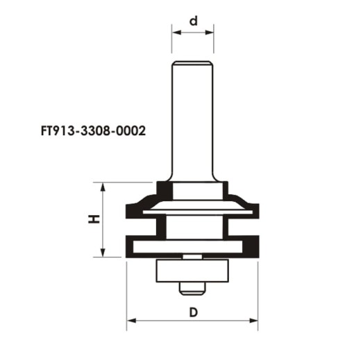 GLOBUS Frez do połączeń / ramek D33,9 S8 mm / PREMIUM