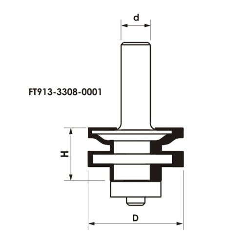 GLOBUS Frez do połączeń / ramek D33,9 S8 mm / PREMIUM