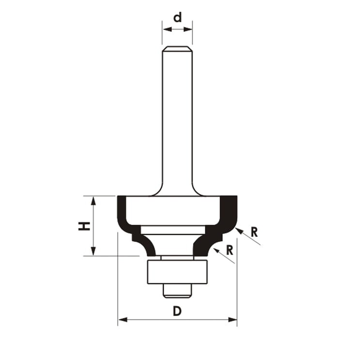 GLOBUS Frez profilowy R4,8 D31,8 S8 mm / PREMIUM
