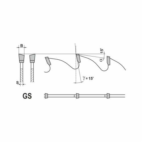 GLOBUS Piła do drewna i sklejki 210x30x44Z / cięcie poprzeczne / zagłębiarka