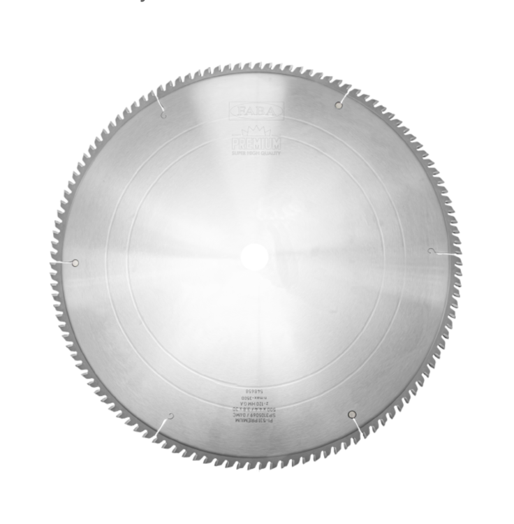 Faba piła tarczowa HM do Aluminium / PCV 300x32x96Z / -6°negatyw / PREMIUM