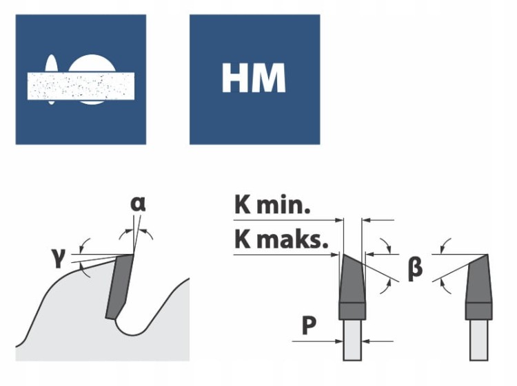 Ita Tools podcinak trapezowy DIAMENTOWY 200x80x36Z H4 / Gabbiani