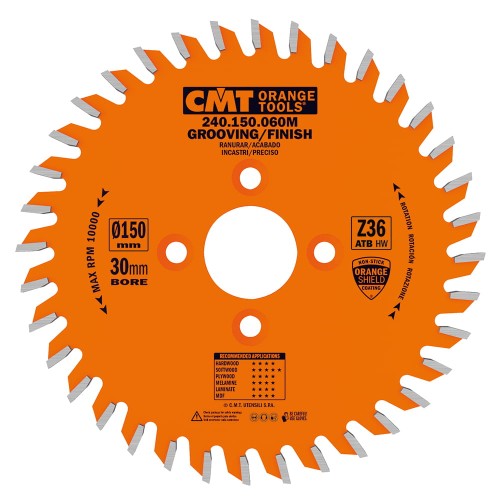 CMT Piła do rowkowania / ostrze piłkowe Z36 150x30x6,0 mm / CNC