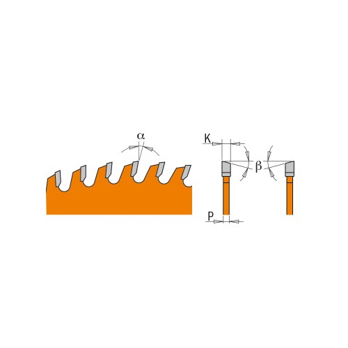 CMT Piła do rowkowania / ostrze piłkowe Z36 150x30x5,0 mm / CNC