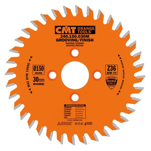 CMT Piła do rowkowania / ostrze piłkowe Z36 150x30x3,0 mm / CNC