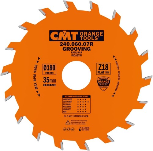CMT Piła do rowkowania / ostrze piłkowe Z18 180x35x6,0 mm