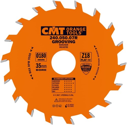 CMT Piła do rowkowania / ostrze piłkowe Z18 180x35x5,0 mm