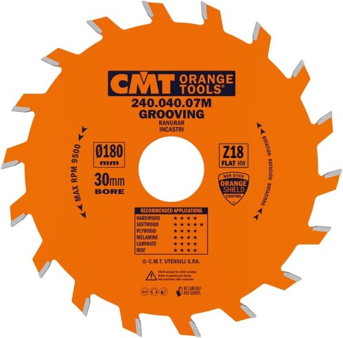 CMT Piła do rowkowania / ostrze piłkowe Z18 180x30x4,0 mm