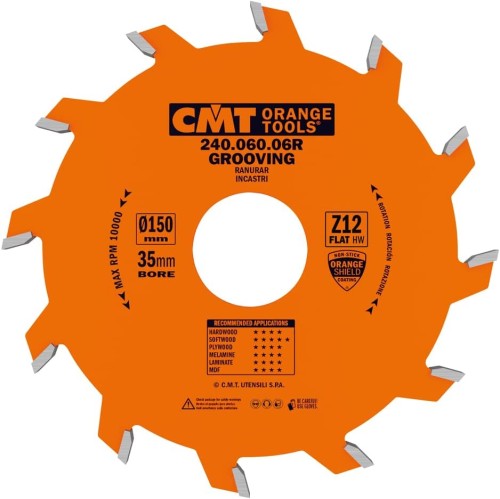 CMT Piła do rowkowania / ostrze piłkowe Z12 150x35x6,0 mm