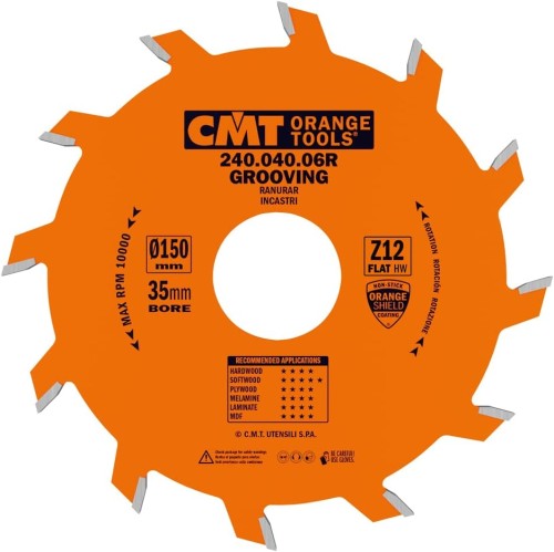CMT Piła do rowkowania / ostrze piłkowe Z12 150x35x4,0 mm