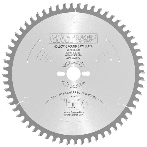 CMT Piła do płyty laminowanej i MDF 220x30x42Z / praca bez podcinaka / Pirania