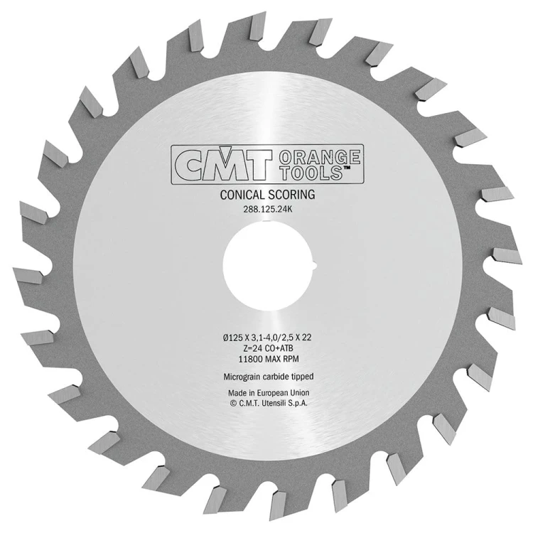 CMT Podcinak trapezowy 125x22x24Z / 3.1 - 4.0 mm