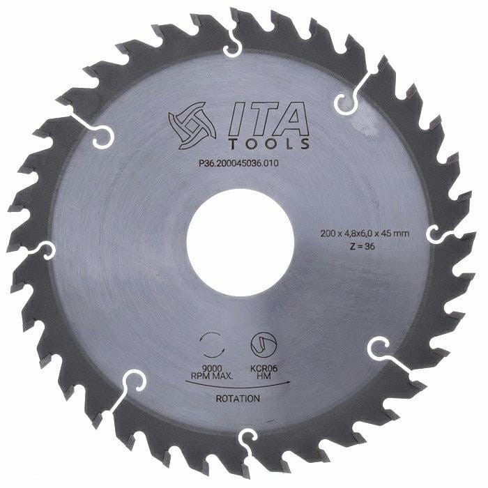Ita Tools podcinak trapezowy 200x45x36Z / 4.8-6.0 mm / do Holzma