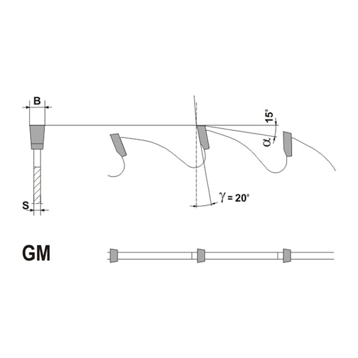 Globus Piła do drewna HM 800x50x9x3(27)Z / Cięcie wzdłuż