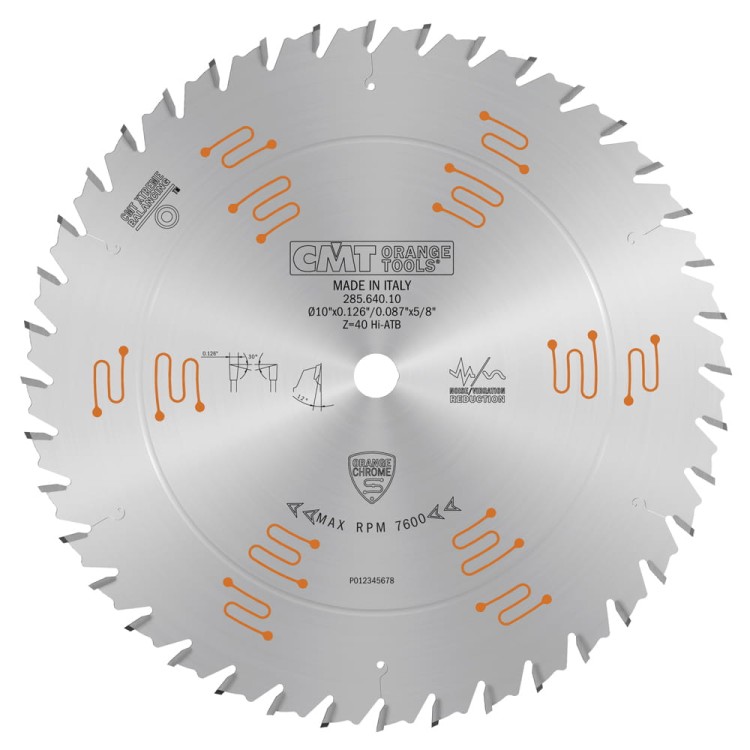 CMT Piła HM do drewna 250x30x40Z / cięcie wzdłuż i w poprzek / Chromowana