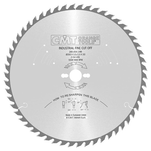 CMT Piła HM do drewna 350x30x54Z / cięcie wzdłuż i w poprzek