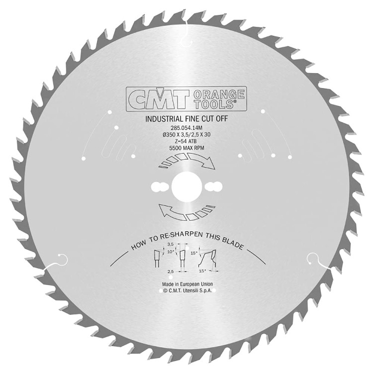 CMT Piła HM do drewna 350x30x54Z / cięcie wzdłuż i w poprzek