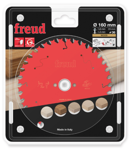 FREUD Piła HM do drewna 160x20x36Z / cięcie uniwersalne / cienki rzaz / do Festool