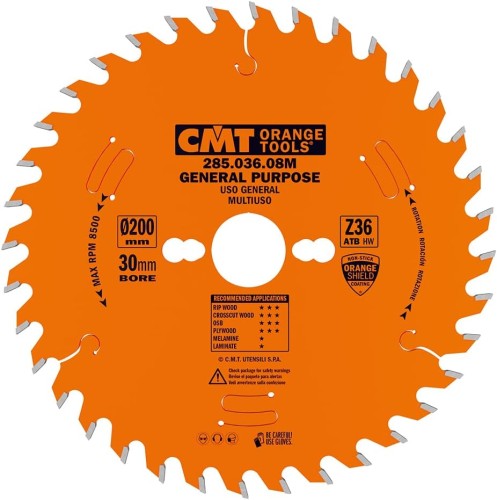 CMT Piła HM do drewna 200x30x36Z / cięcie wzdłuż i w poprzek