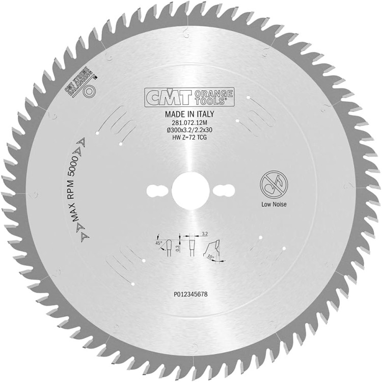 CMT Piła HM do płyty wiórowej / MDF 300x30x72Z