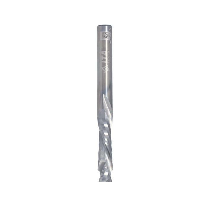ITA TOOLS frez spiralny wykańczający do drewna / płyty / PCV Z2+2 D8 I32 L80 S8 mm / pozytyw+negatyw