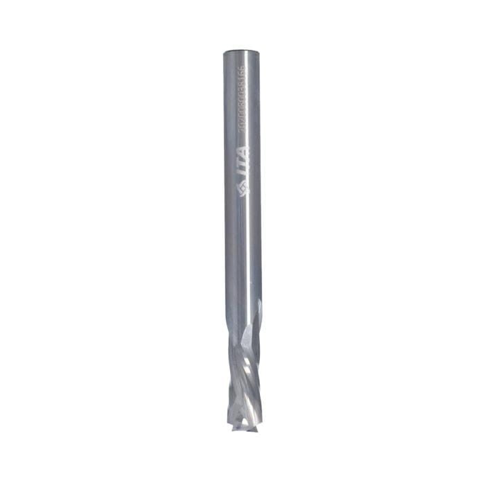 ITA TOOLS frez spiralny wykańczający do drewna / płyty / PCV Z2+2 D6 I12 L60 S6 mm / pozytyw+negatyw