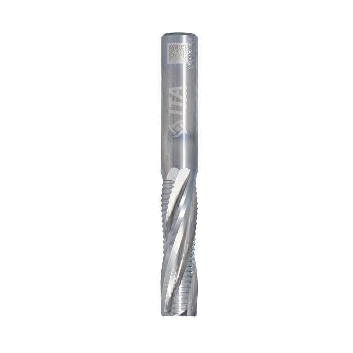 ITA TOOLS frez spiralny zgrubno wykańczający do drewna / płyty / PCV Z4 D12 I42 L90 S12 mm / pozytyw