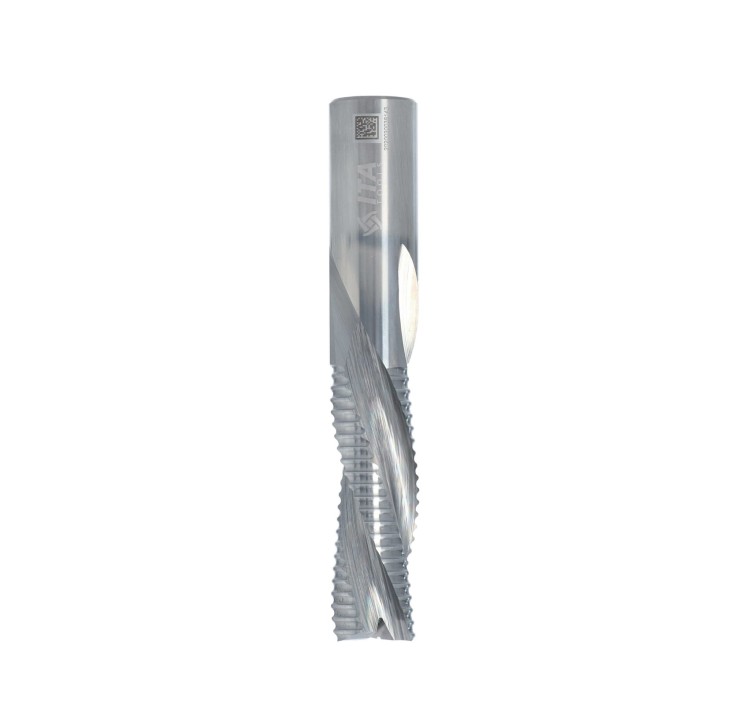 ITA TOOLS frez spiralny zgrubny do drewna / płyty / PCV Z3 D20 I102 L165 S20 mm / negatyw