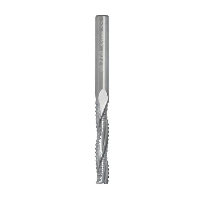 ITA TOOLS frez spiralny zgrubny do drewna / płyty / PCV Z3 D6 I32 L70 S6 mm / pozytyw
